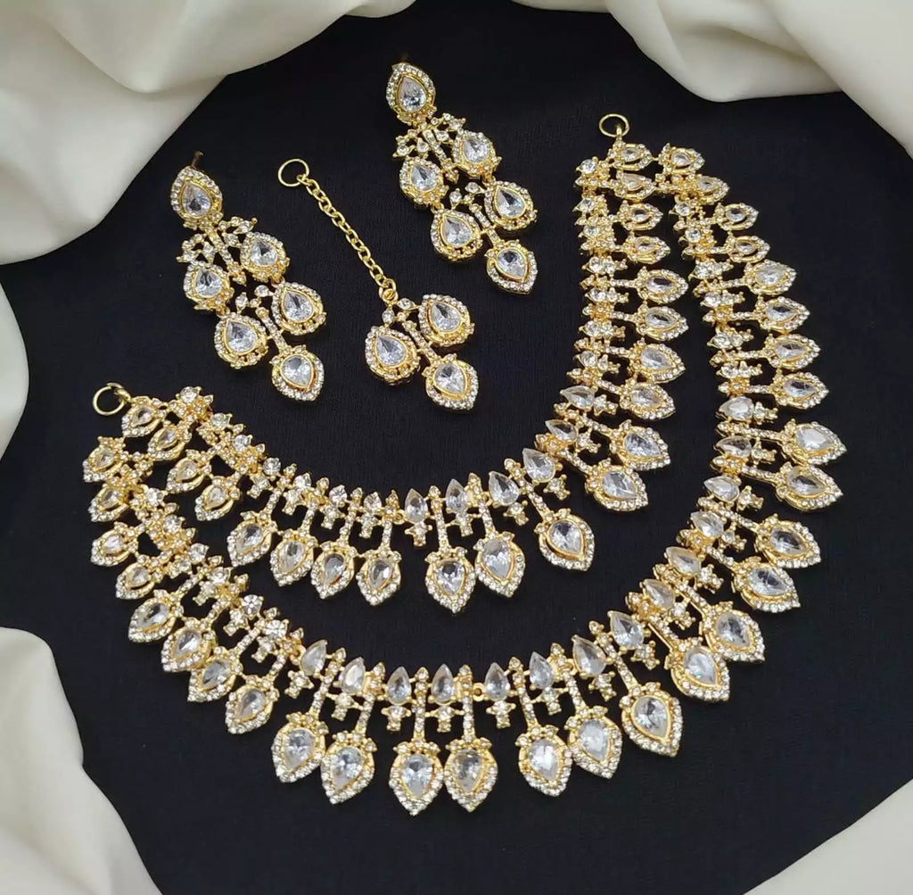 Zircon double layer bridal set
