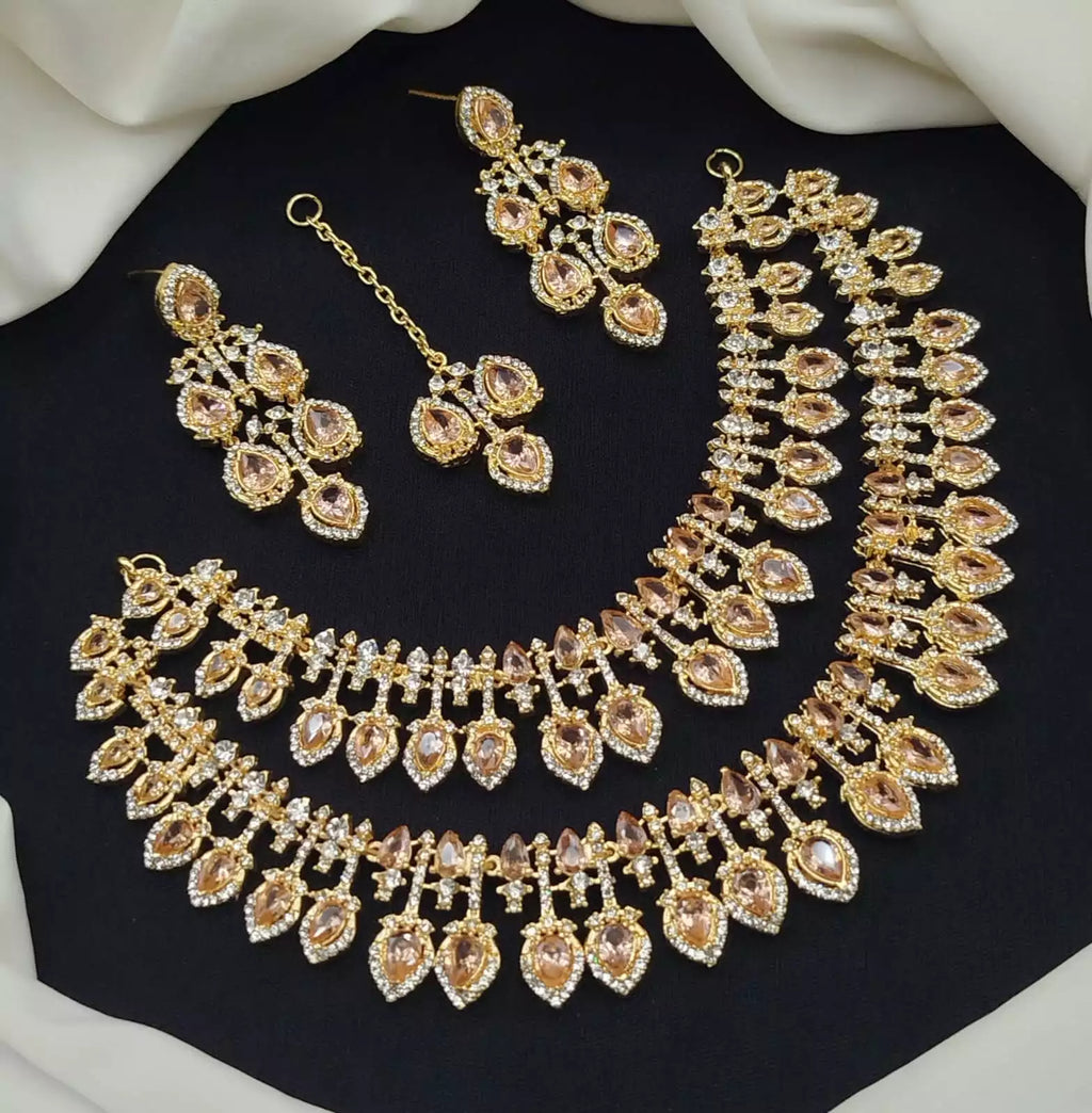 Zircon double layer bridal set