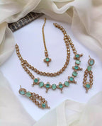 American diamond double layer set