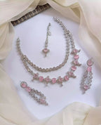 American diamond double layer set