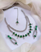 American diamond double layer set
