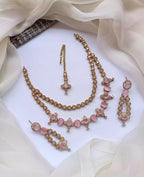 American diamond double layer set