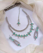 American diamond double layer set