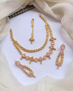 American diamond double layer set