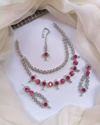 American diamond double layer set