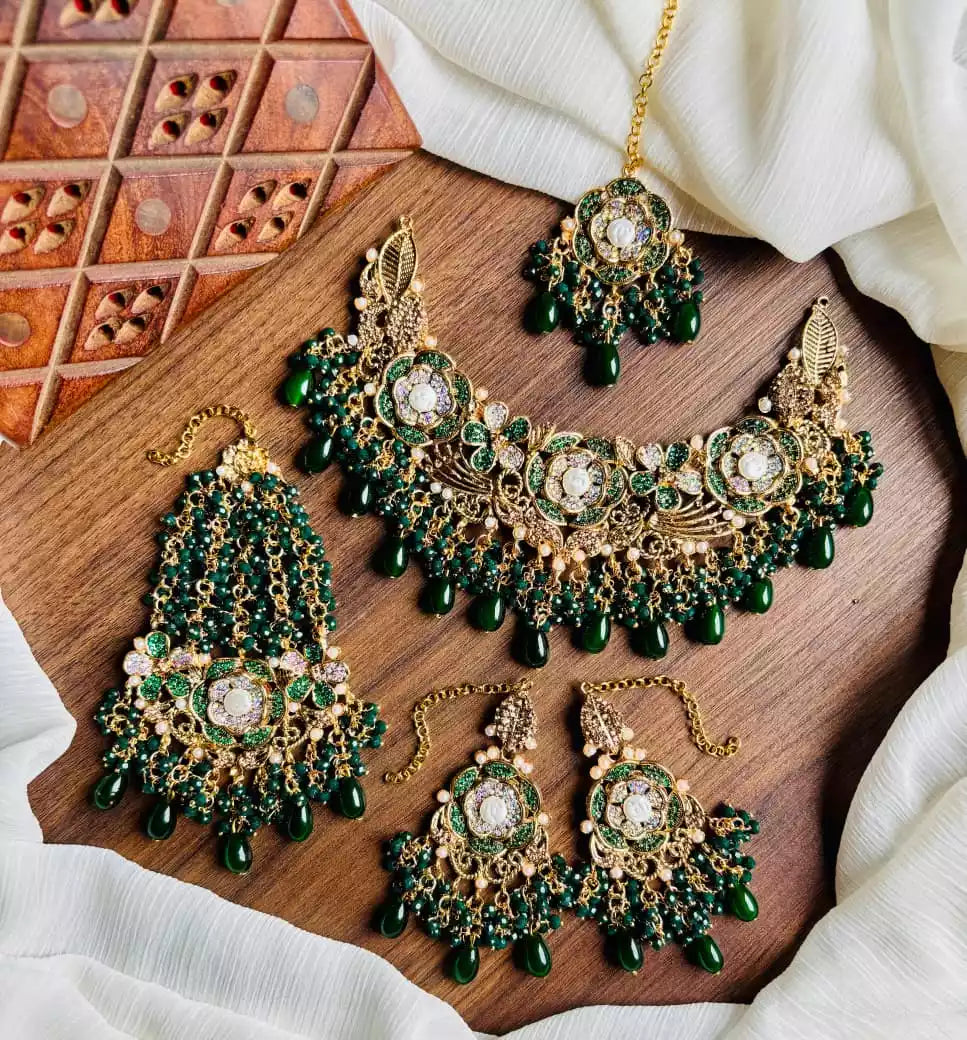 Handmade designer bridal set