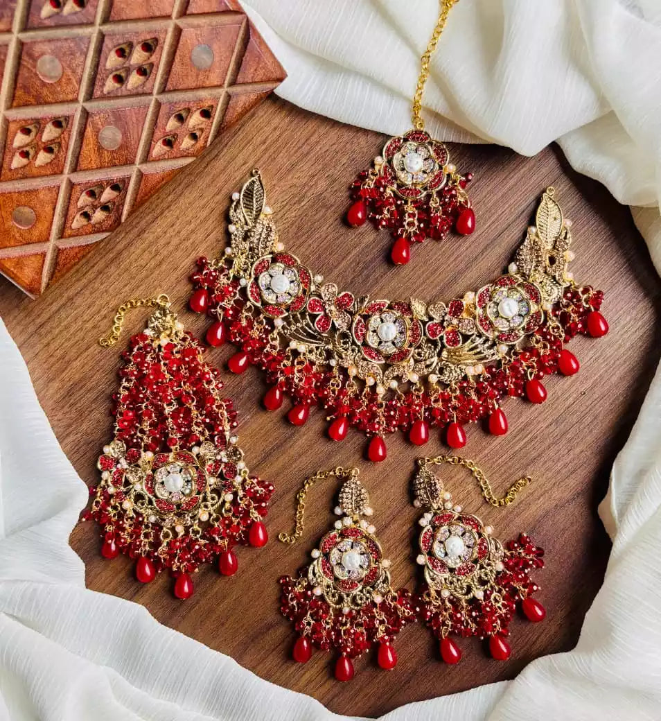 Handmade designer bridal set
