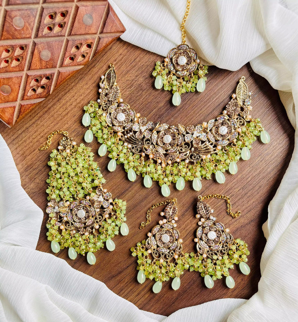 Handmade designer bridal set