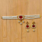 Elegant zircon choker set