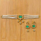 Elegant zircon choker set