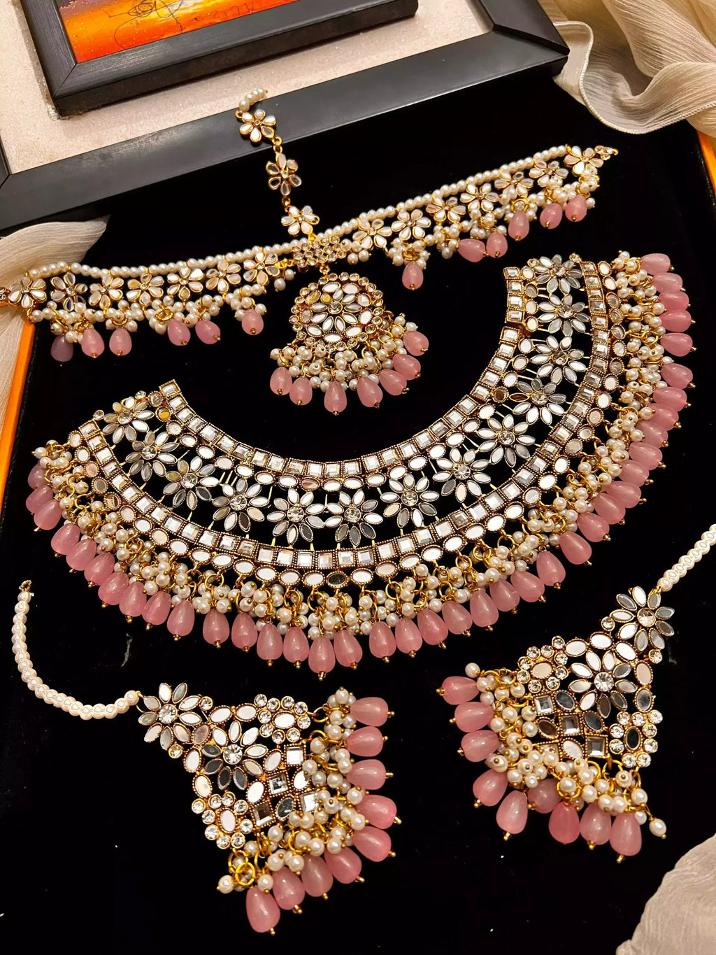 Kundan bridal set with maatha patti