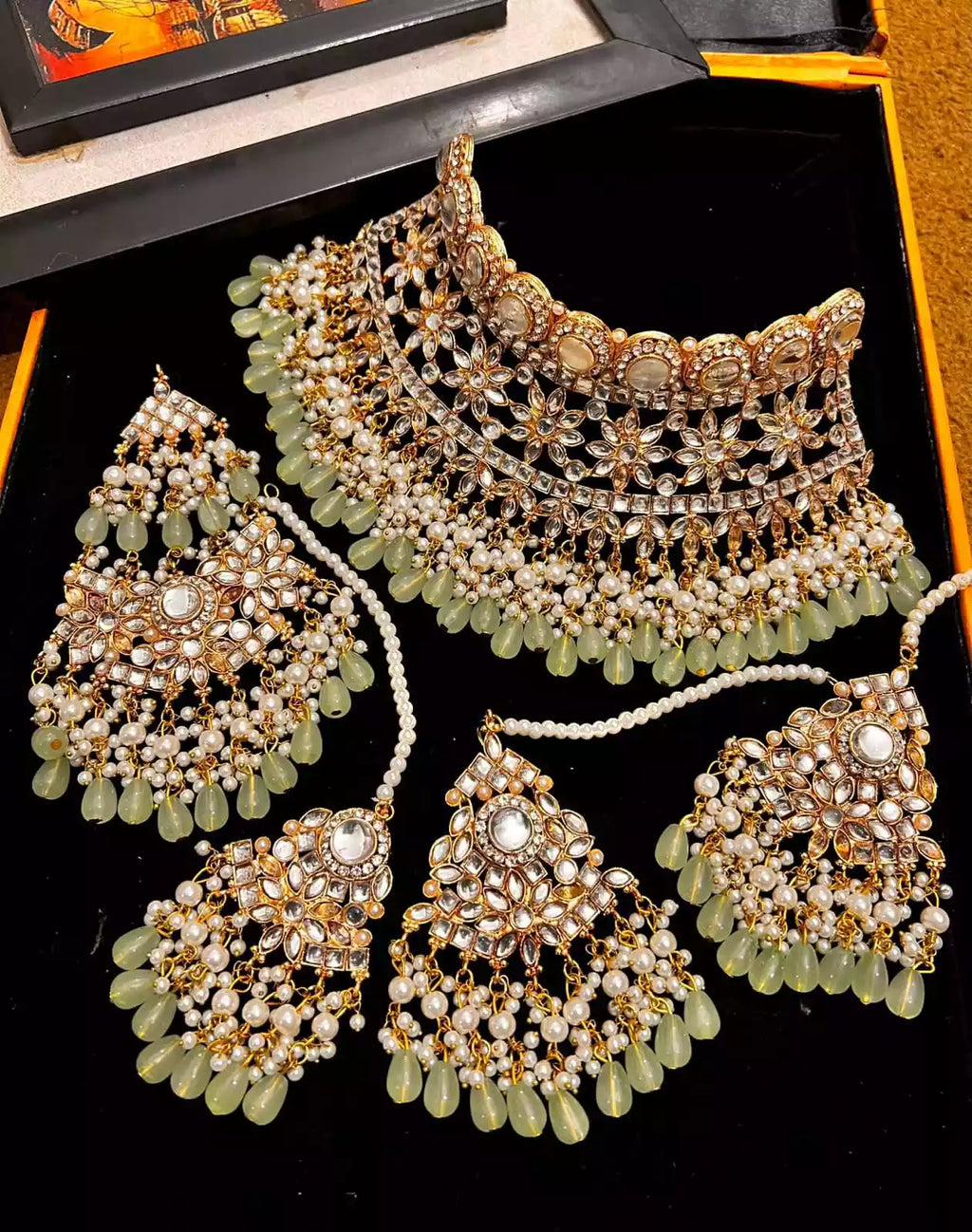 Indian kundan bridal set