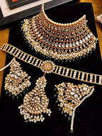 Kundan bridal set with sheesh patti