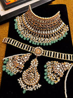 Kundan bridal set with sheesh patti