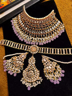 Kundan bridal set with sheesh patti