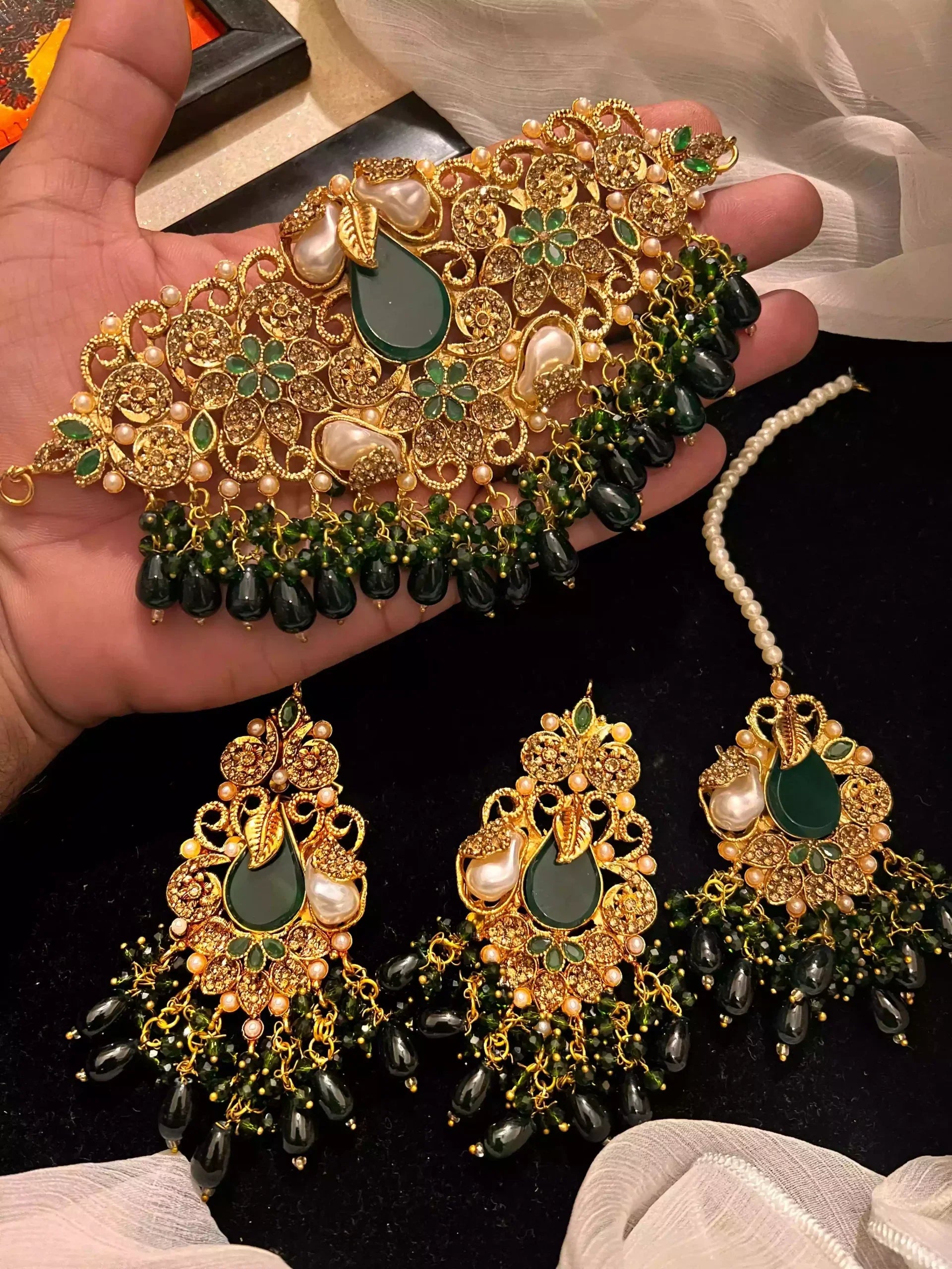 Handmade MOP choker set