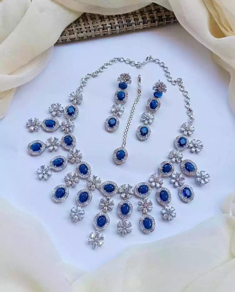 American diamond bridal set