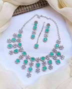 American diamond bridal set