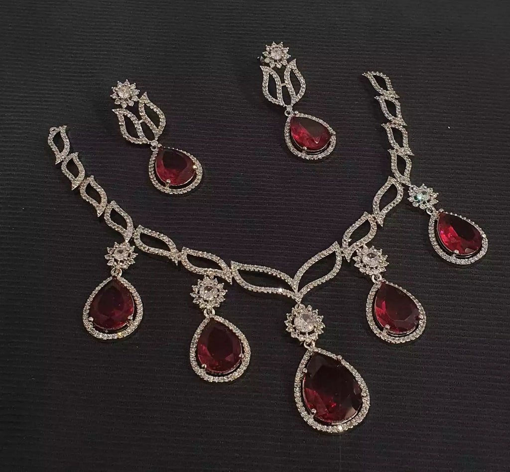American diamond necklace set