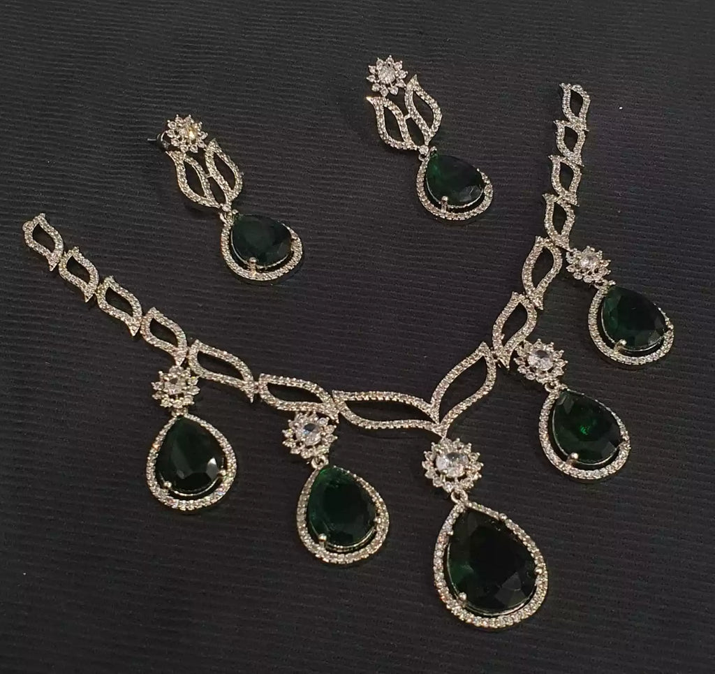 American diamond necklace set