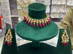Indian kundan necklace set