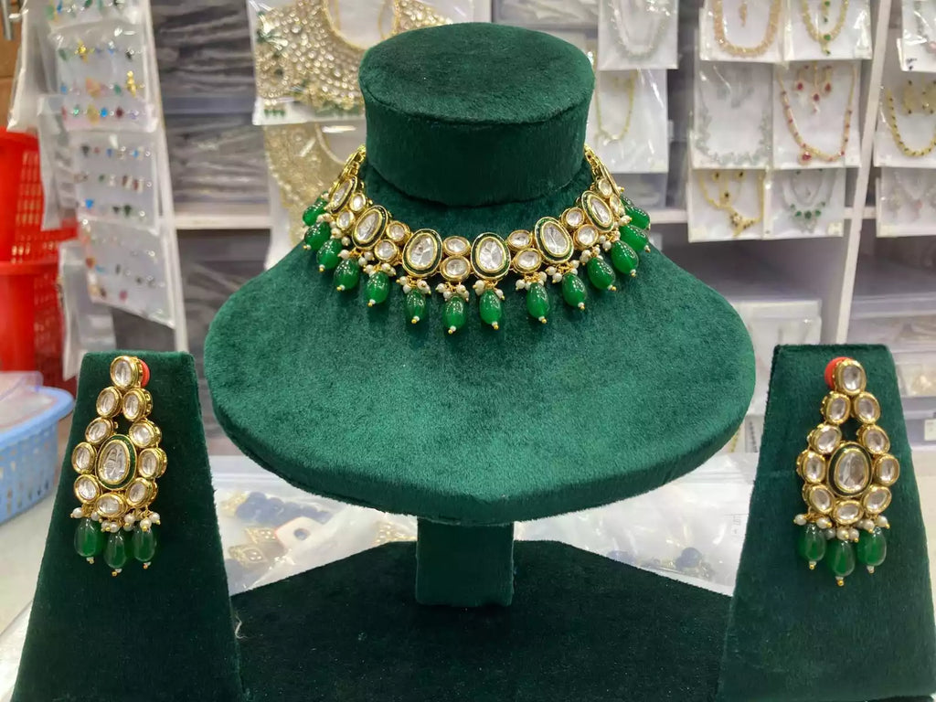 Indian kundan necklace set