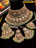 MOP kundan bridal set