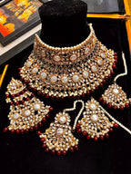 MOP kundan bridal set