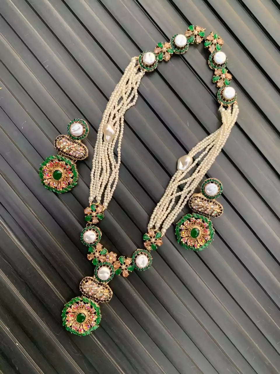 Mother pearl maala set