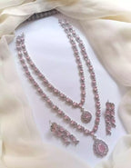 American diamond double layer set