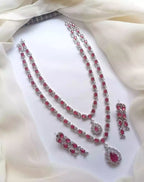 American diamond double layer set