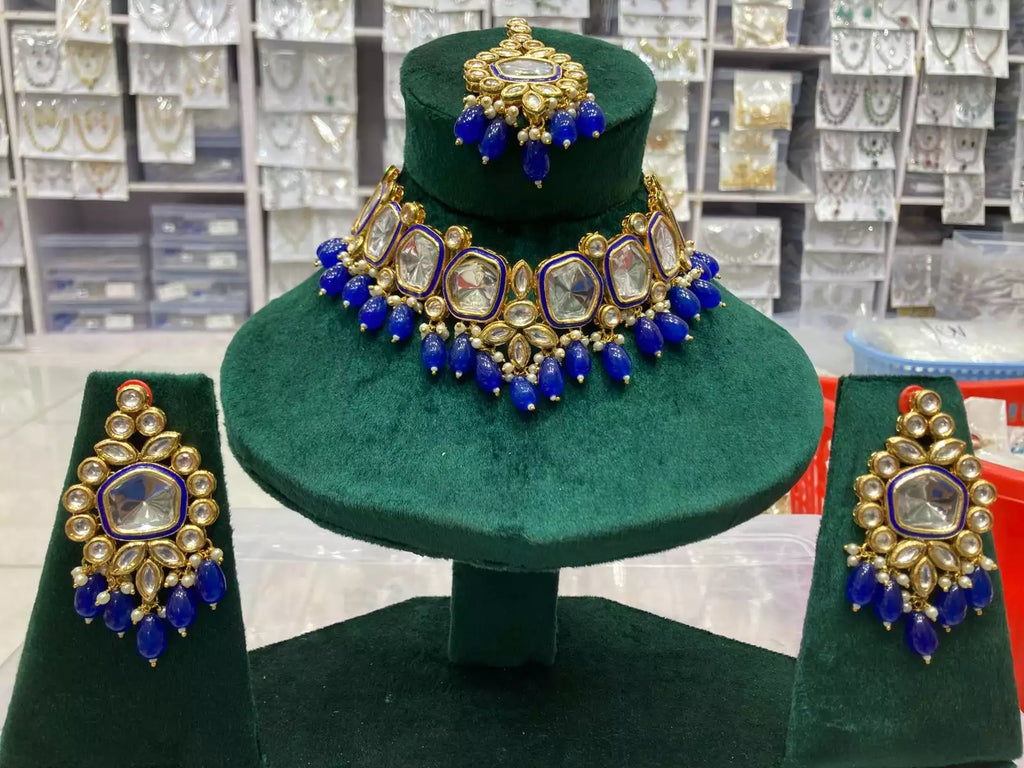 Indian kundan necklace set