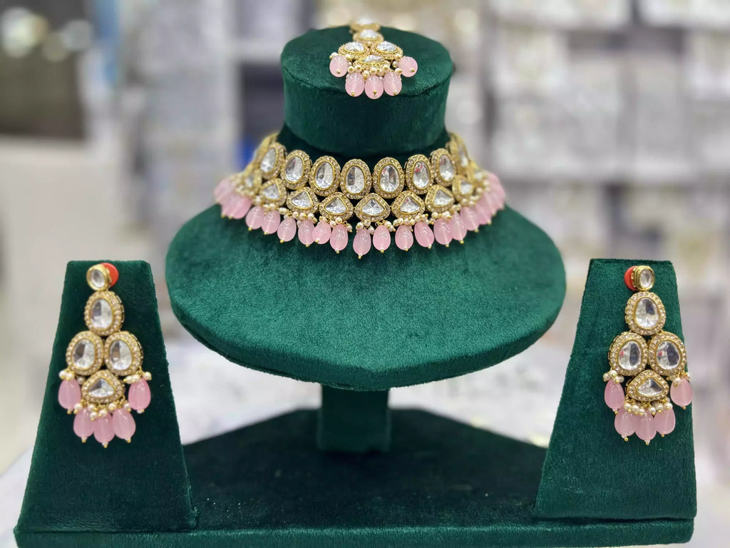 Indian kundan necklace set