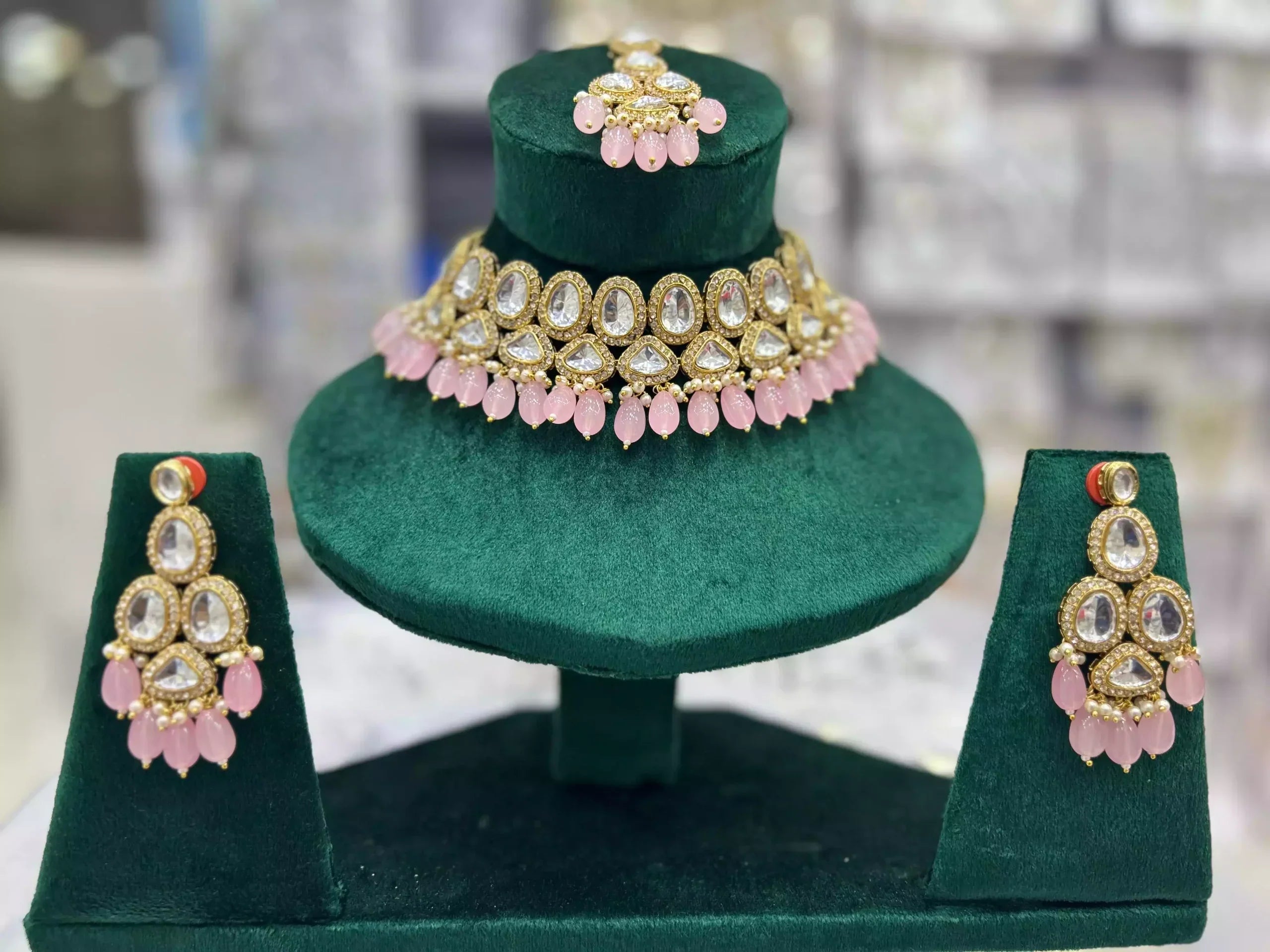 Indian kundan necklace set