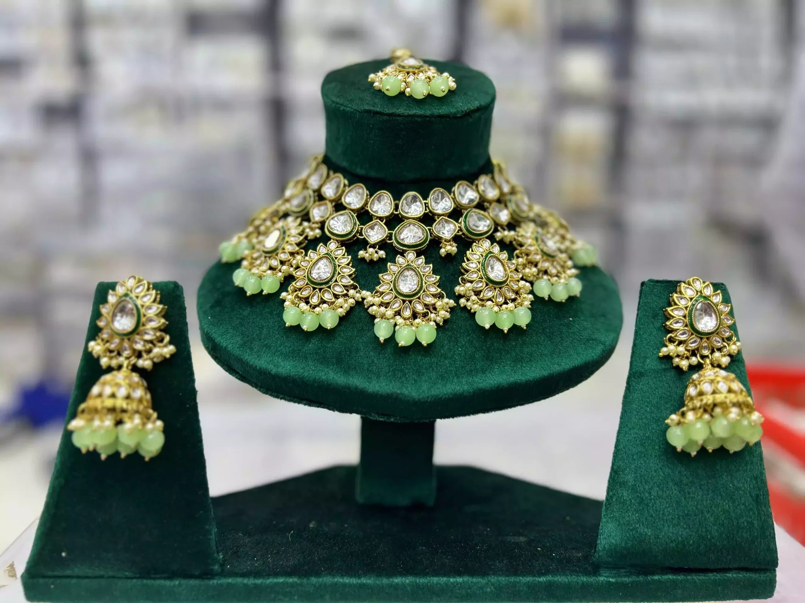 Indian kundan necklace set