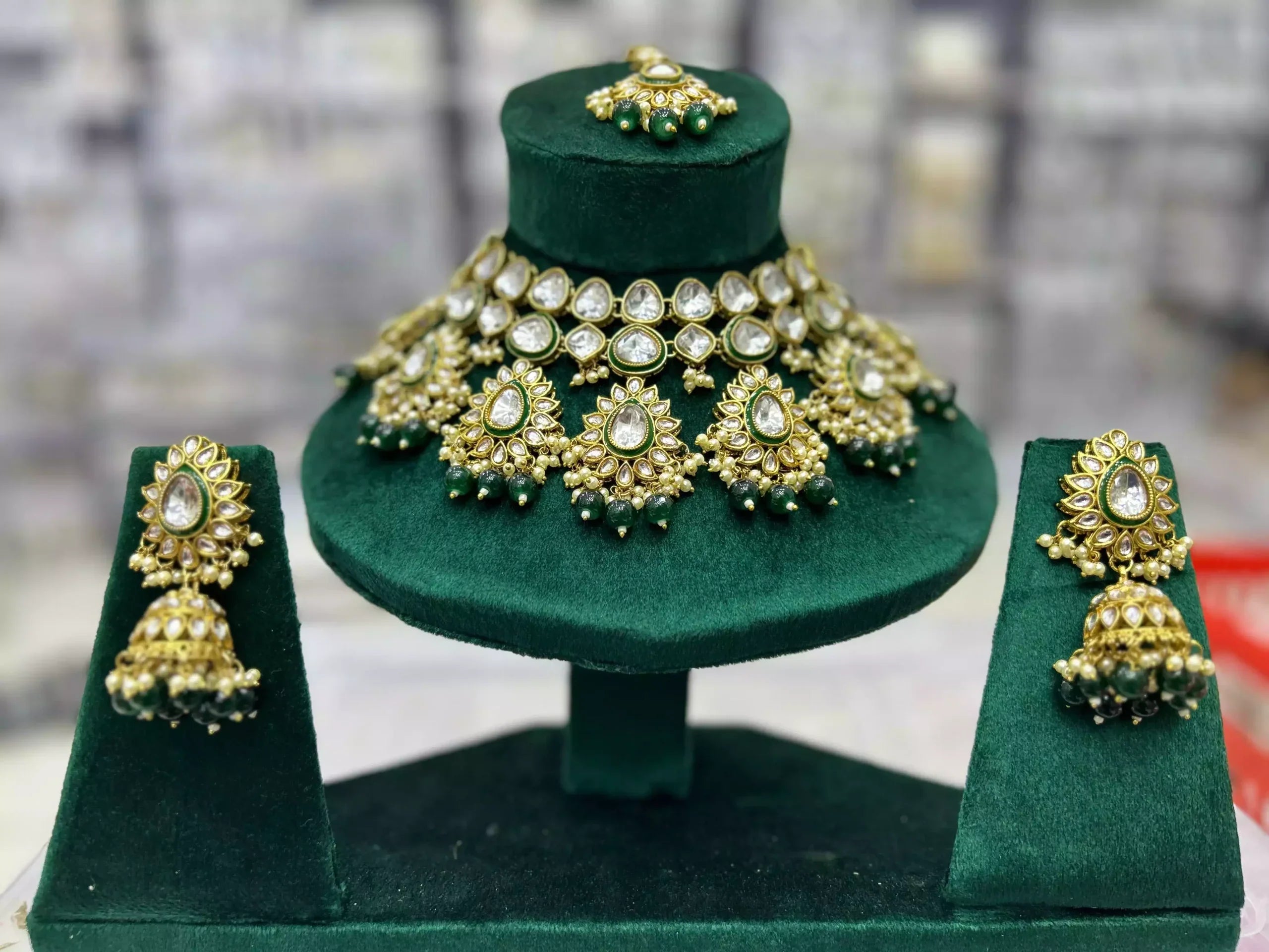 Indian kundan necklace set