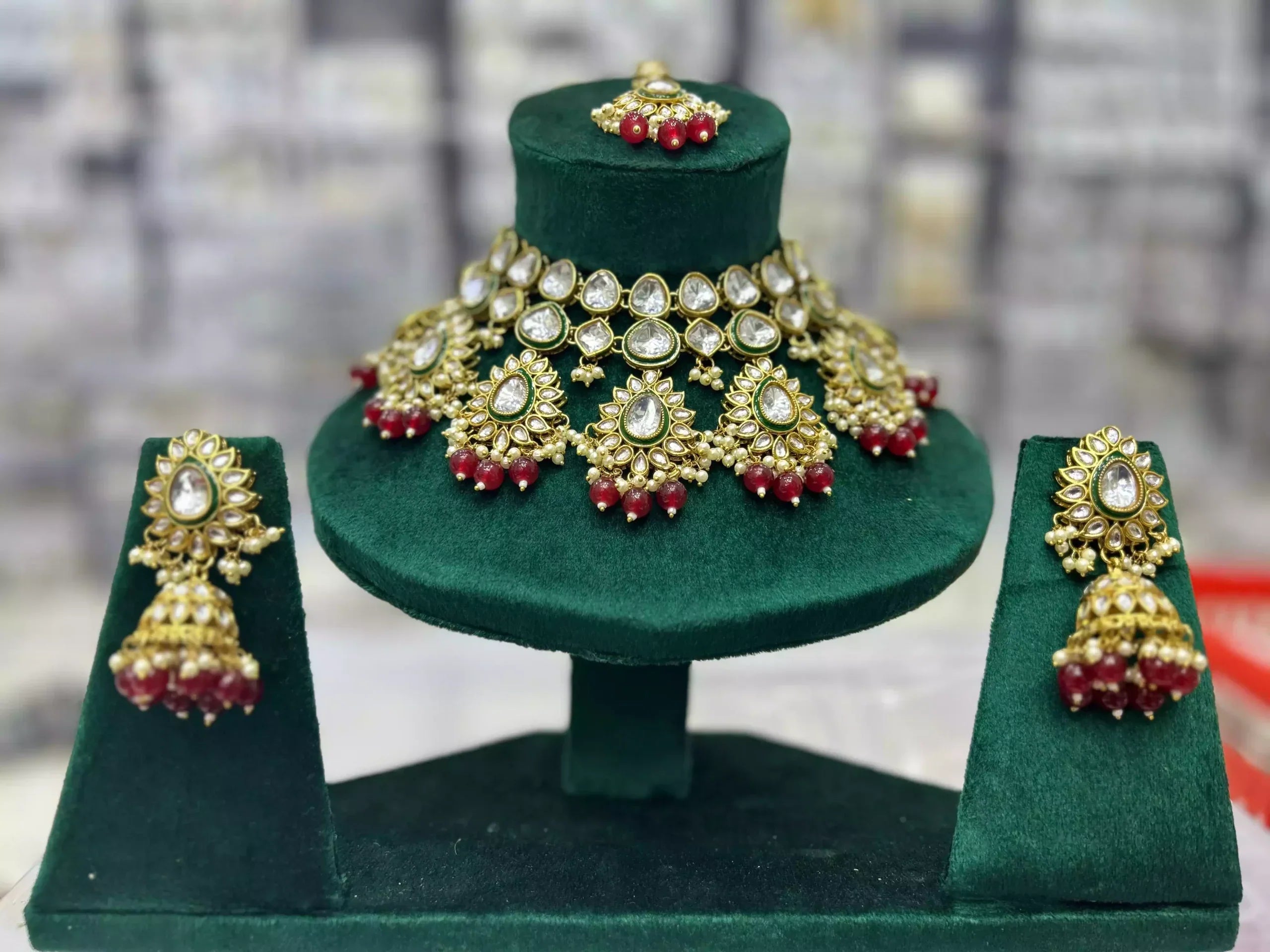 Indian kundan necklace set