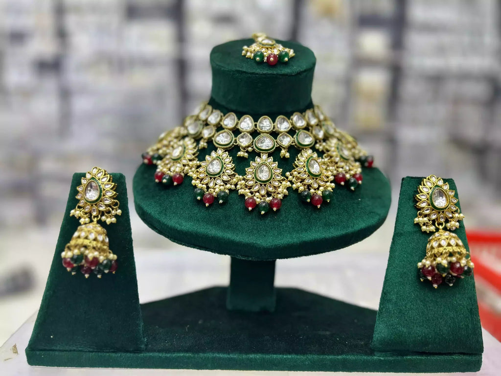 Indian kundan necklace set