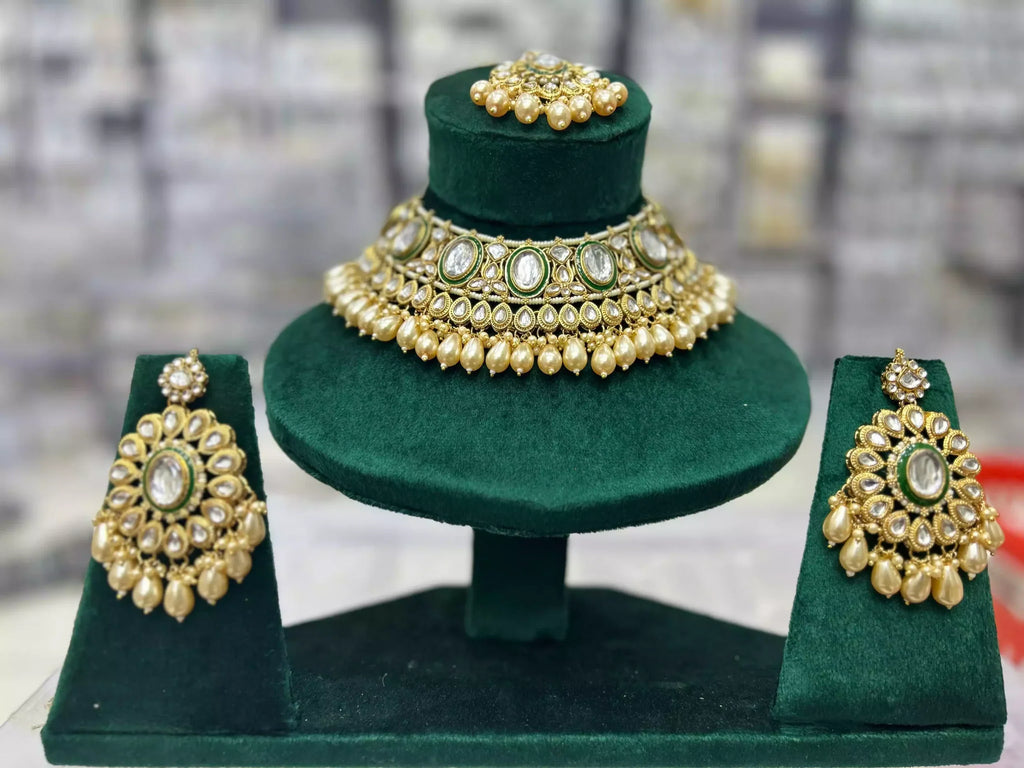 Indian kundan necklace set
