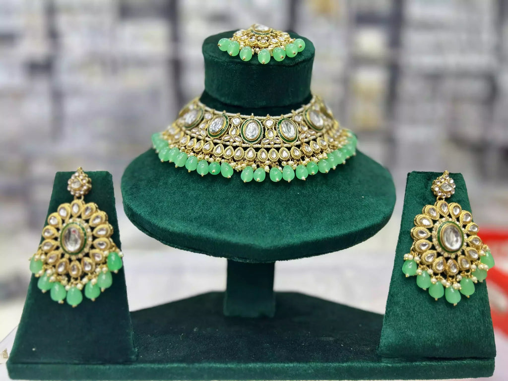 Indian kundan necklace set