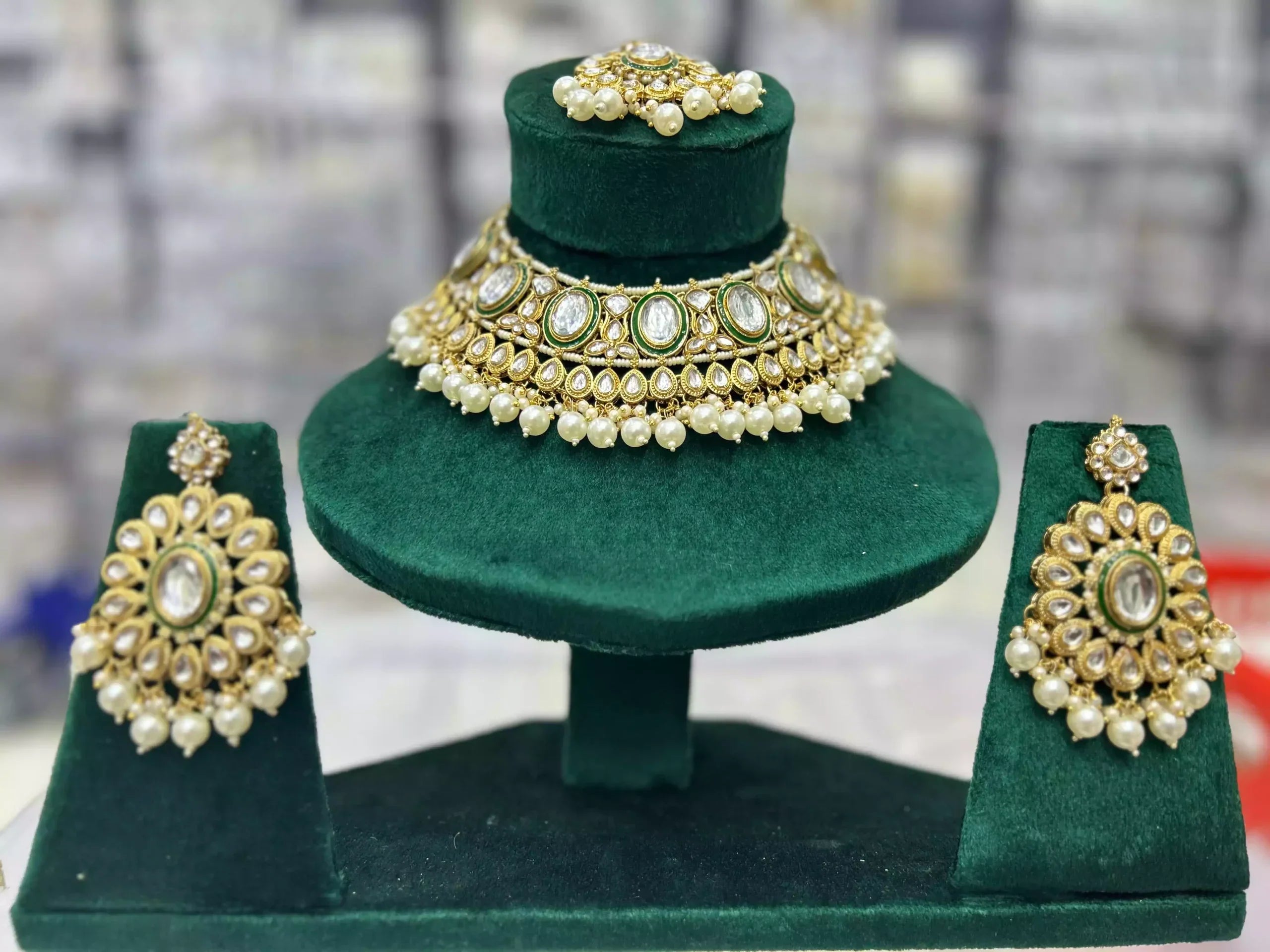 Indian kundan necklace set