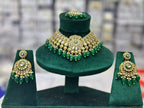 Jaipuri kundan necklace set