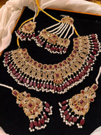 Heavy bridal necklace set