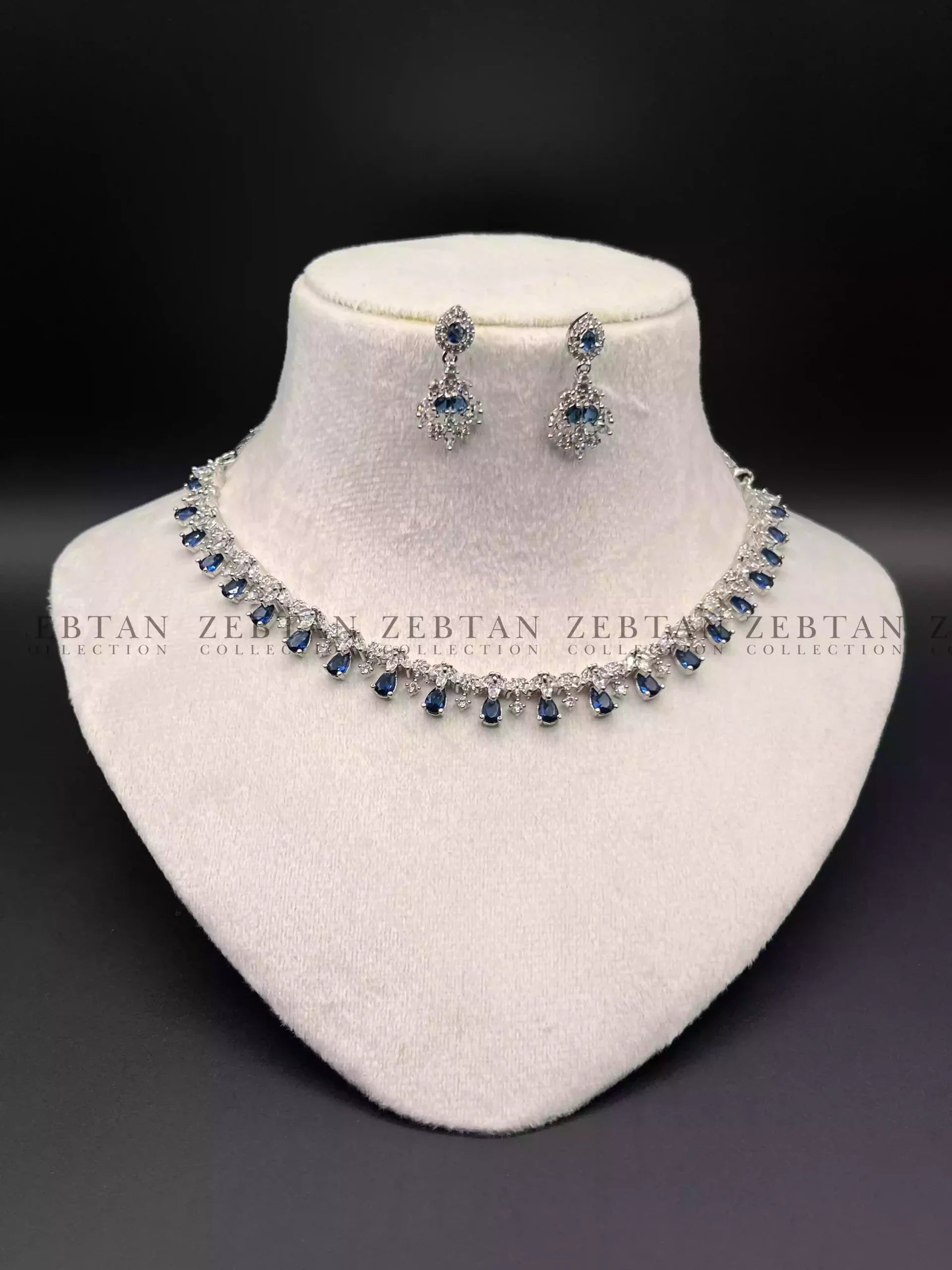 Delicate zircon AD necklace set Main image