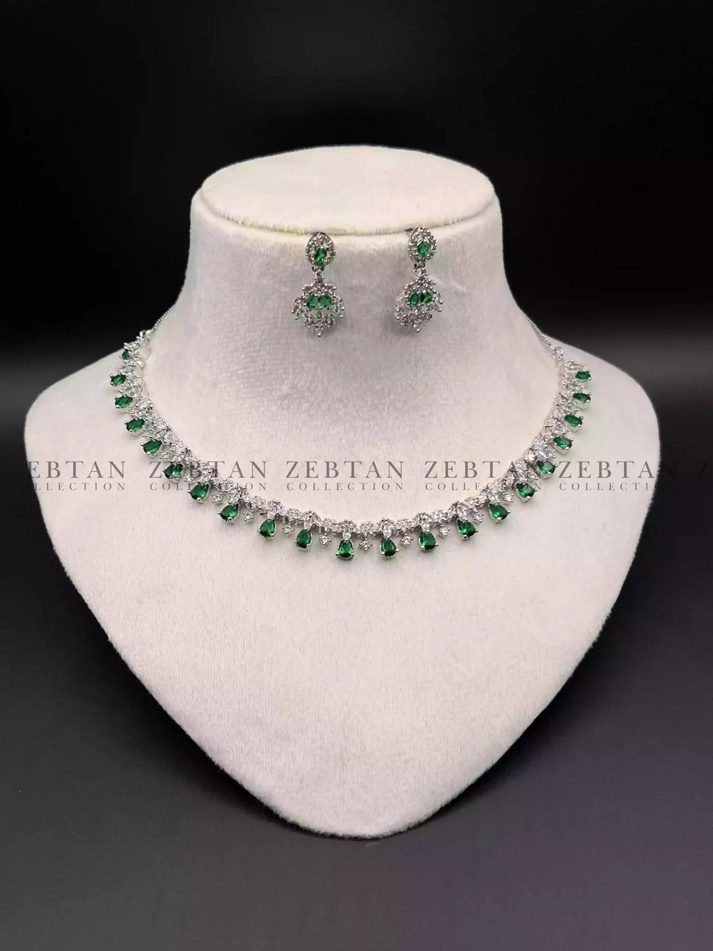 Delicate zircon AD necklace set
