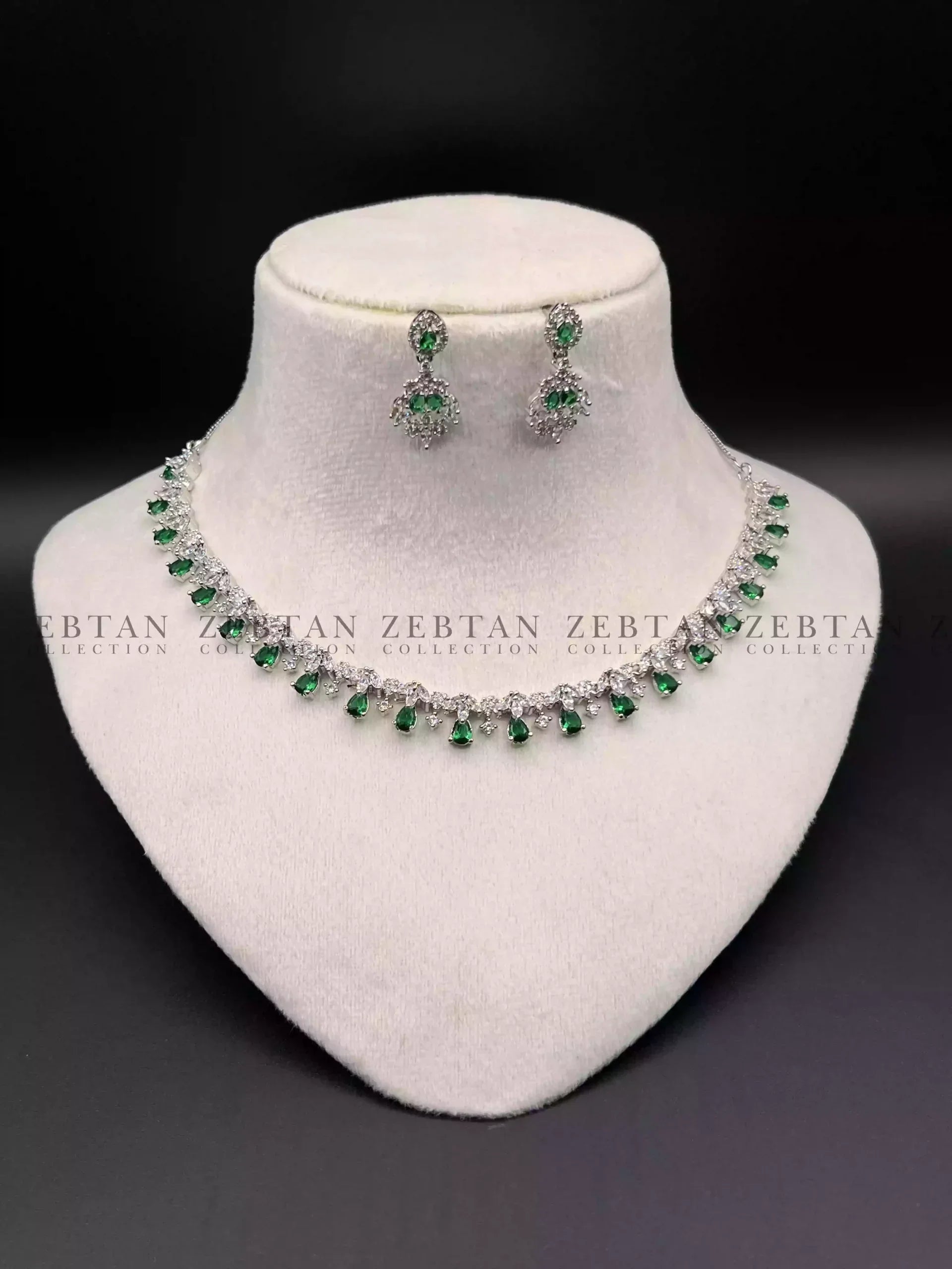Delicate zircon AD necklace set