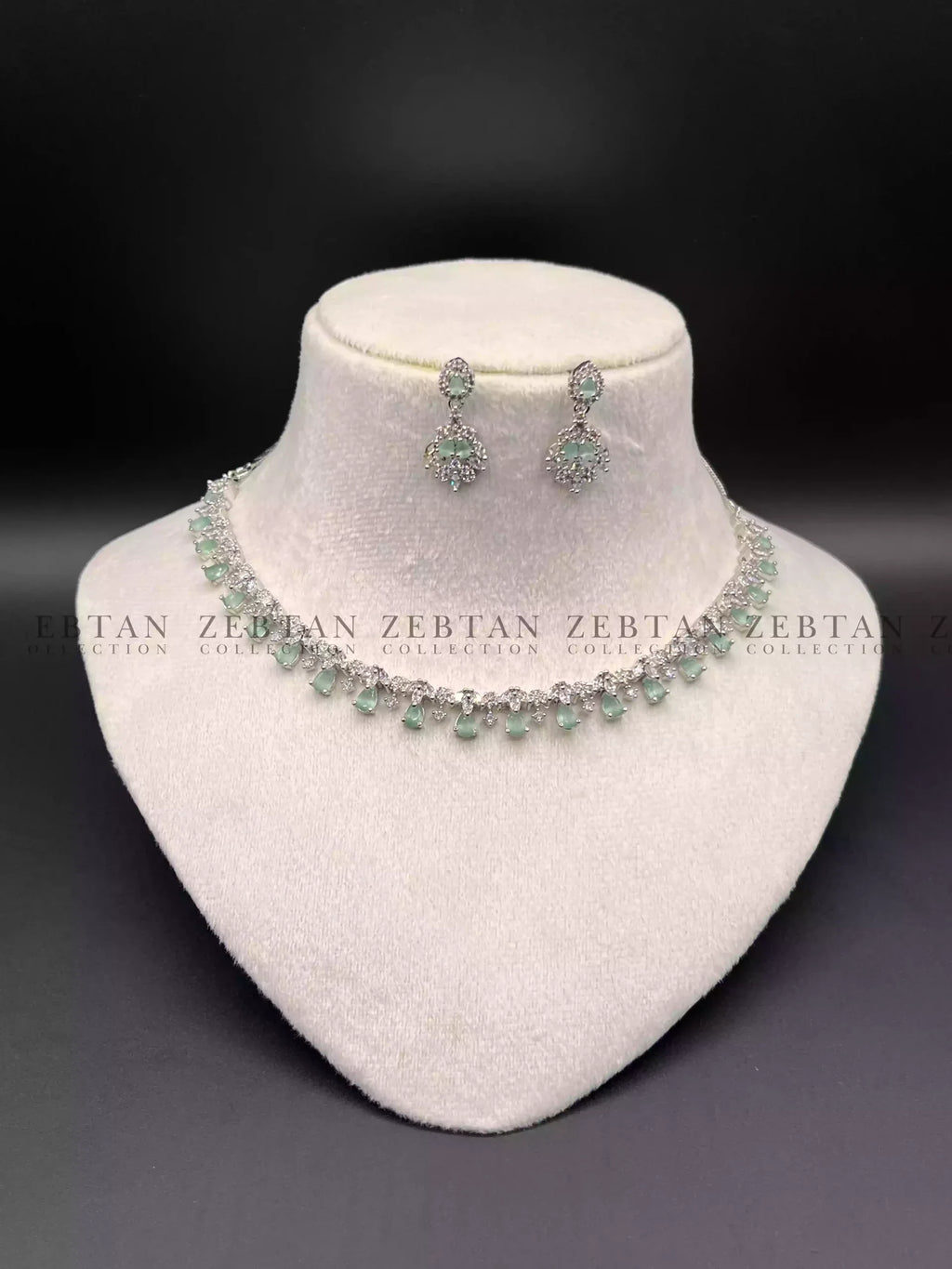Delicate zircon AD necklace set
