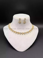 Delicate AD zircon necklace set
