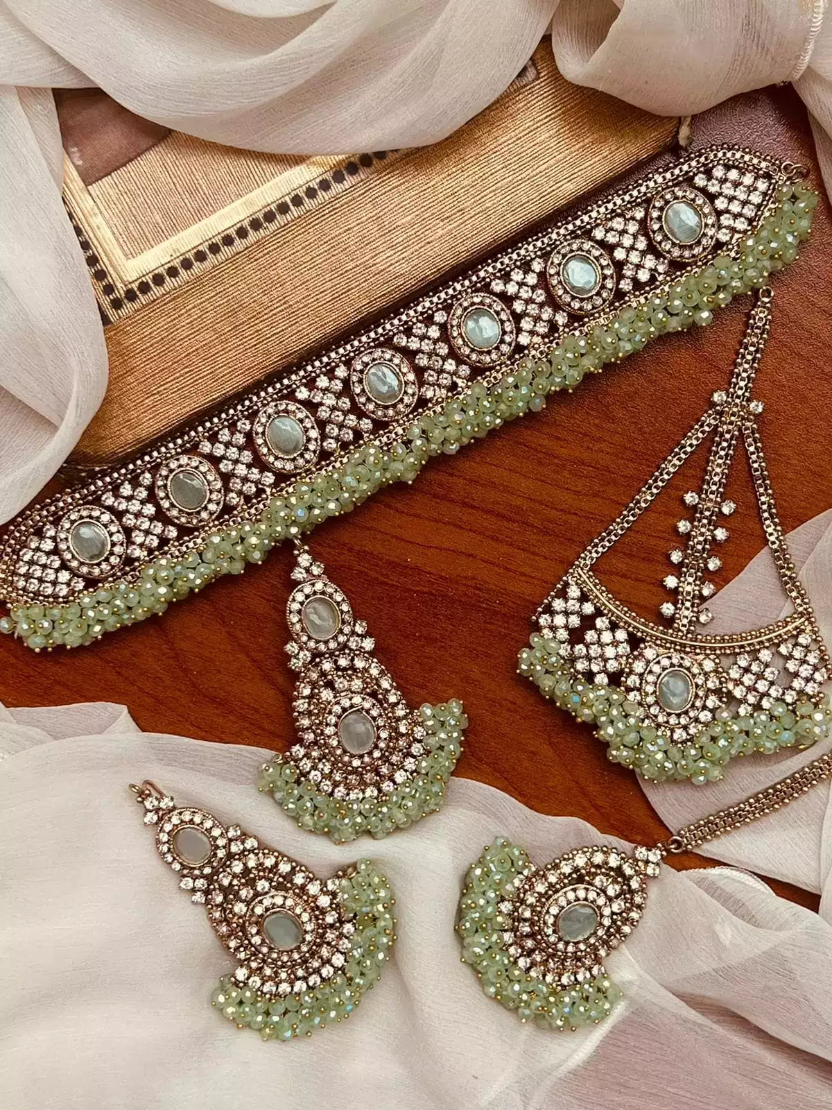 Heavy Gajra bandhai jhumar set