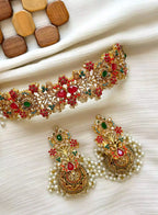 Noratan Choker set with jhumki